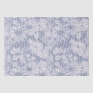 Papel De Seda Dalia Rota Texturizada en Relieve Azul Polvo