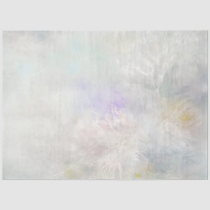 Papel De Seda Dalias florales delicadas pastel