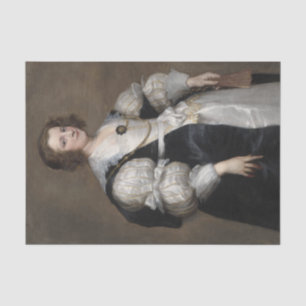 Papel De Seda Dama con un abanico de Anthony van Dyck