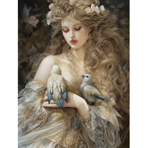 Papel De Seda Dama de francés vintage en Decoupage del Castillo