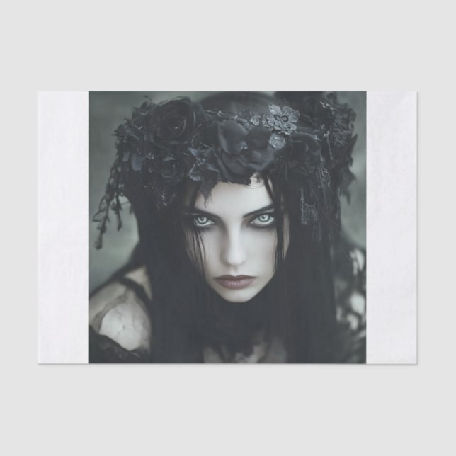 Papel De Seda Dama de gótico (Anverso)