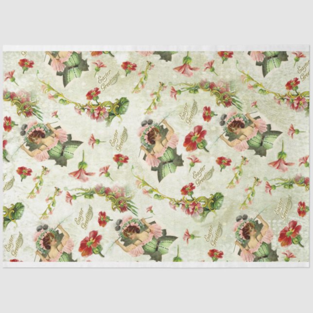 Papel De Seda Dama de la Mañana de Pascua (Anverso)