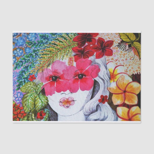 Papel De Seda dama de las flores (Anverso)