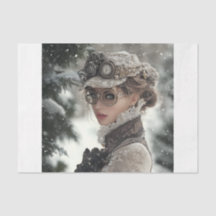 Dama de Steampunk en invierno