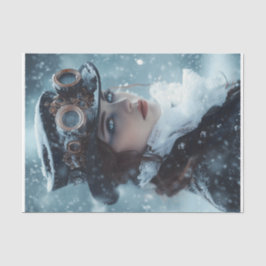 Papel De Seda Dama de Steampunk en invierno