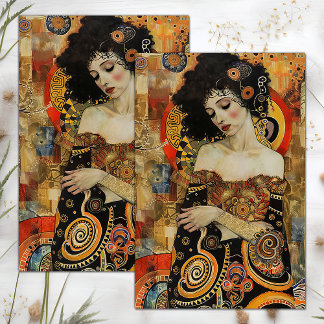 PAPEL DE SEDA DAMA DECOUPAGE VINTAGE VICTORIANO