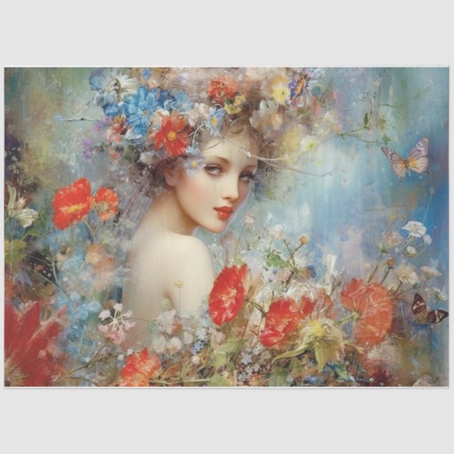 Papel De Seda Dama encantadora (Anverso)