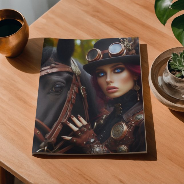 Papel De Seda Dama Victoriana Steampunk Dark Rider Decoupage (Subido por el creador)