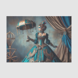 Papel De Seda Dama victoriana virgen de Circus Performer Steampu