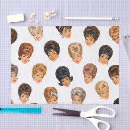 Papel De Seda Damas Bouffant de los 60