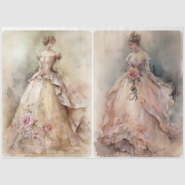 Papel De Seda Damas en espera (Anverso)