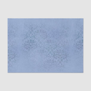 Papel De Seda Damasco azul