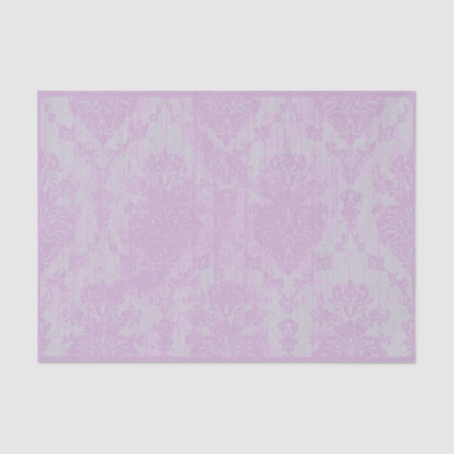 Papel De Seda Damasco de grunge rosado con problemas (Anverso)