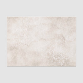 Papel De Seda Damasco de marfil y blanco