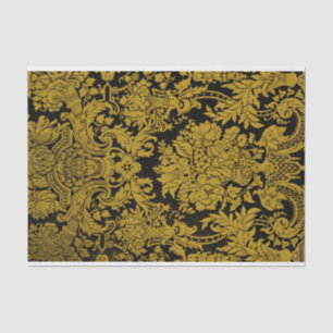 Papel De Seda Damasco de oro de Louis XIV