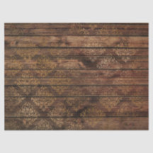 Damasco de oro en descomposición de madera marrón