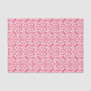 Papel De Seda Damasco del Moorish de Ikat - sombras del rosa