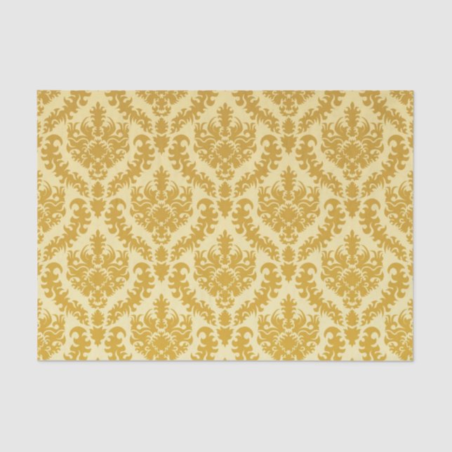 Papel De Seda Damasco del oro (Anverso)