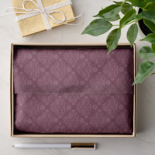 Papel de seda damasco floral burgundy victoriano v
