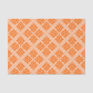 Papel De Seda Damasco marroquí de mandarina
