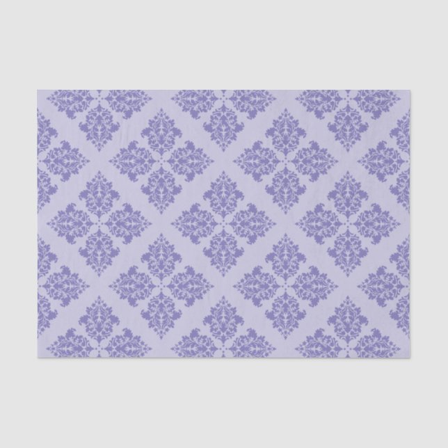 Papel De Seda Damasco morado marroquí (Anverso)