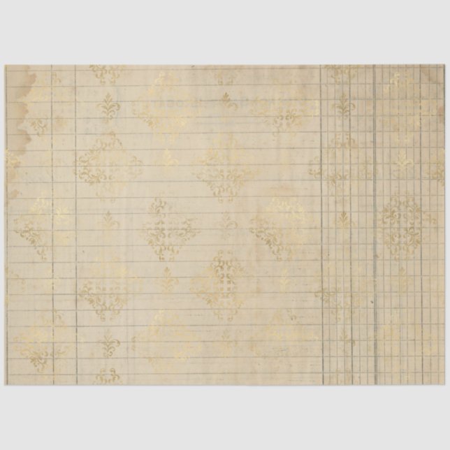 Papel De Seda Damask Ephemera Design Series #13 (Anverso)