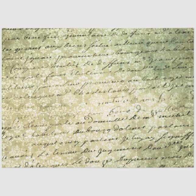 Papel De Seda Damask Ephemera Design Series #16 (Anverso)