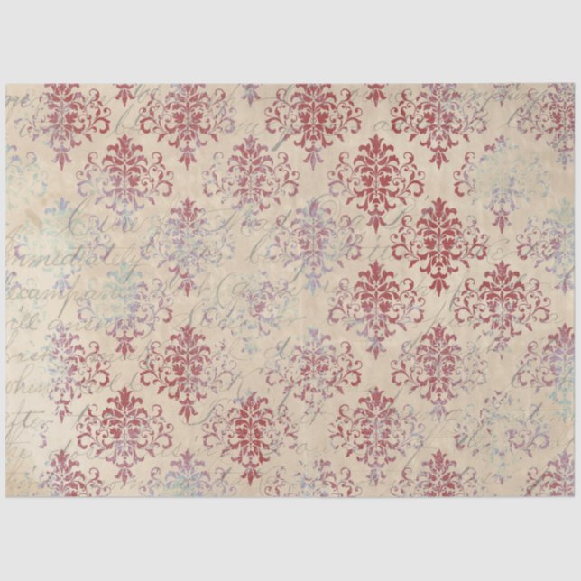 Papel De Seda Damask Ephemera Design Series #3 (Anverso)