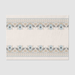 Papel De Seda Damask Ikat Embroidery Boho Light Decoup