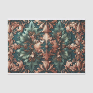 Papel De Seda Damask Patina Decoupage