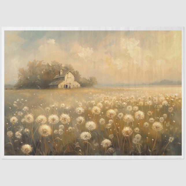 Papel De Seda Dandelion Fields (Anverso)