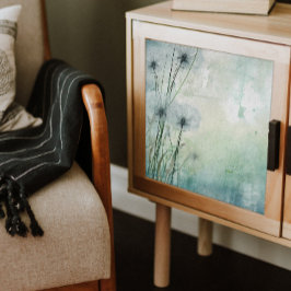 Papel De Seda Dandelions en una página de la niebla azul