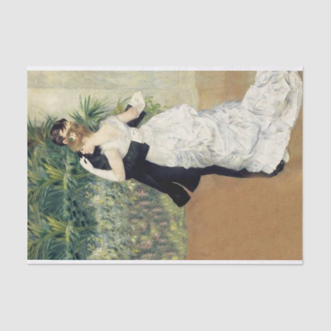 Papel De Seda Danse à la ville, Auguste Renoir (1883) (Anverso)