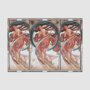 Papel De Seda Danza de Alfons Mucha 1898