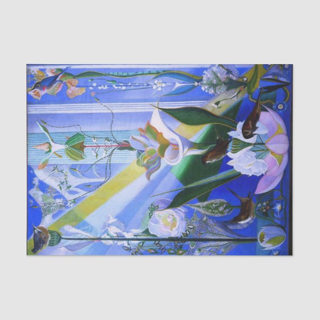 Papel De Seda Danza de Primavera de Joseph Stella (Anverso)