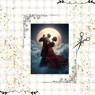Papel De Seda Danza Moonlight Skeleton Moonlight Waltz