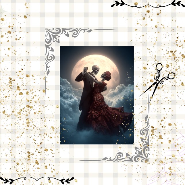 Papel De Seda Danza Moonlight Skeleton Moonlight Waltz (Subido por el creador)