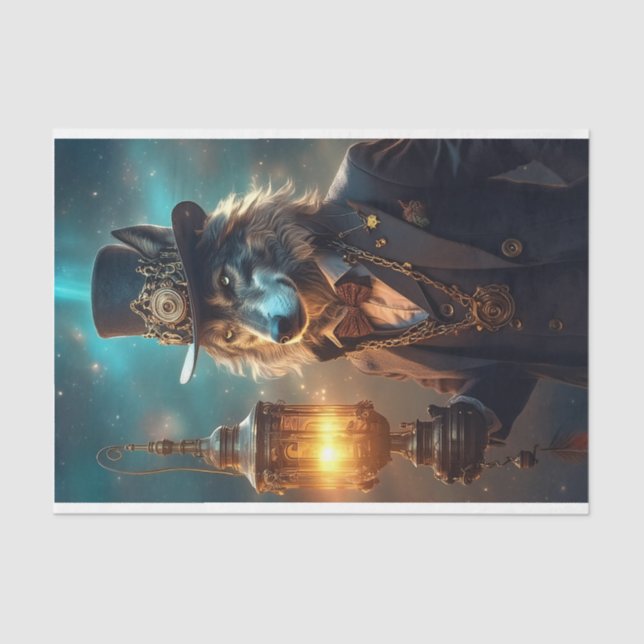 Papel De Seda Dapper Wolf (Anverso)