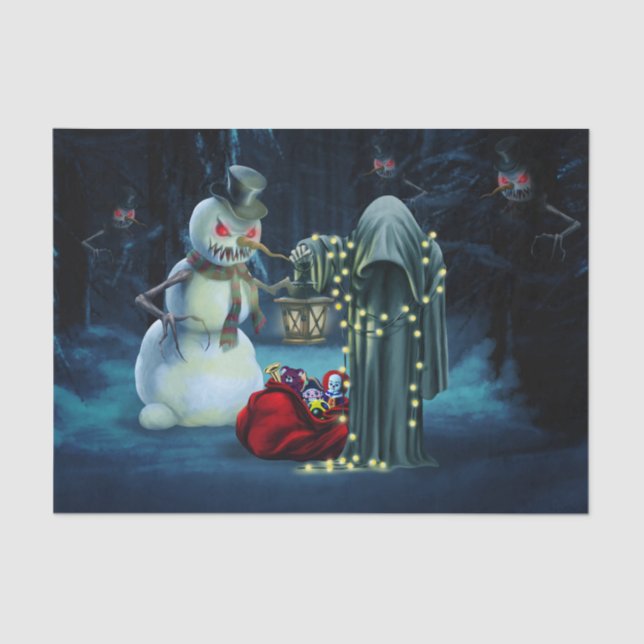 Papel De Seda Dark christmas time (Anverso)