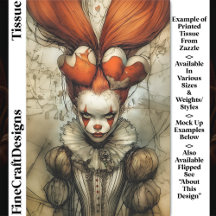 Dark Circus Queen Hearts Harlequin DZ2R Decoupage