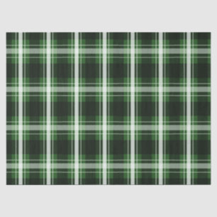 Papel De Seda Dark Green Plaid