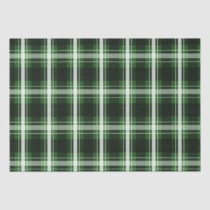 Papel De Seda Dark Green Plaid