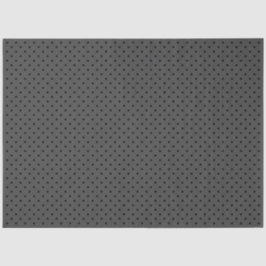 Papel De Seda Dark Grey With Black Polka Dots