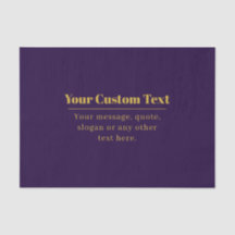 Dark Purple & Gold Business Name o Greet