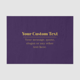 Papel De Seda Dark Purple & Gold Business Name o Greet