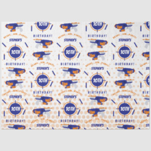 Papel De Seda Dart Gun Battle War Boys Nacimiento Niño Edad