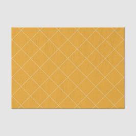 Papel De Seda Dashed Diamond Grid Geometric Goldenrod