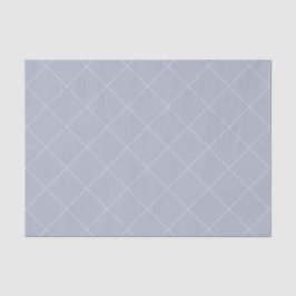 Papel De Seda Dashed Diamond Grid Geometric Pale Slate