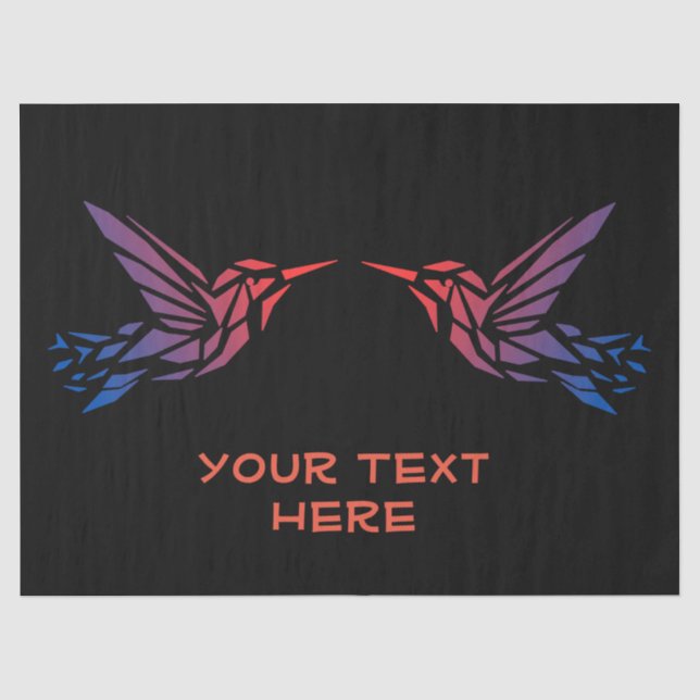 Papel de seda de 18lb Personaliza Tu Texto Aquí (Anverso)