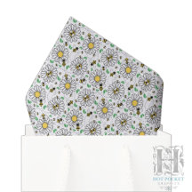Papel de seda de Abejas y Margaritas